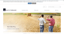 Desktop Screenshot of invlbalticfarmland.com